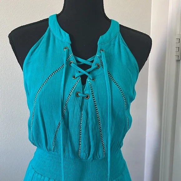 Women’s Turquoise summer dress - Picture 3 of 5